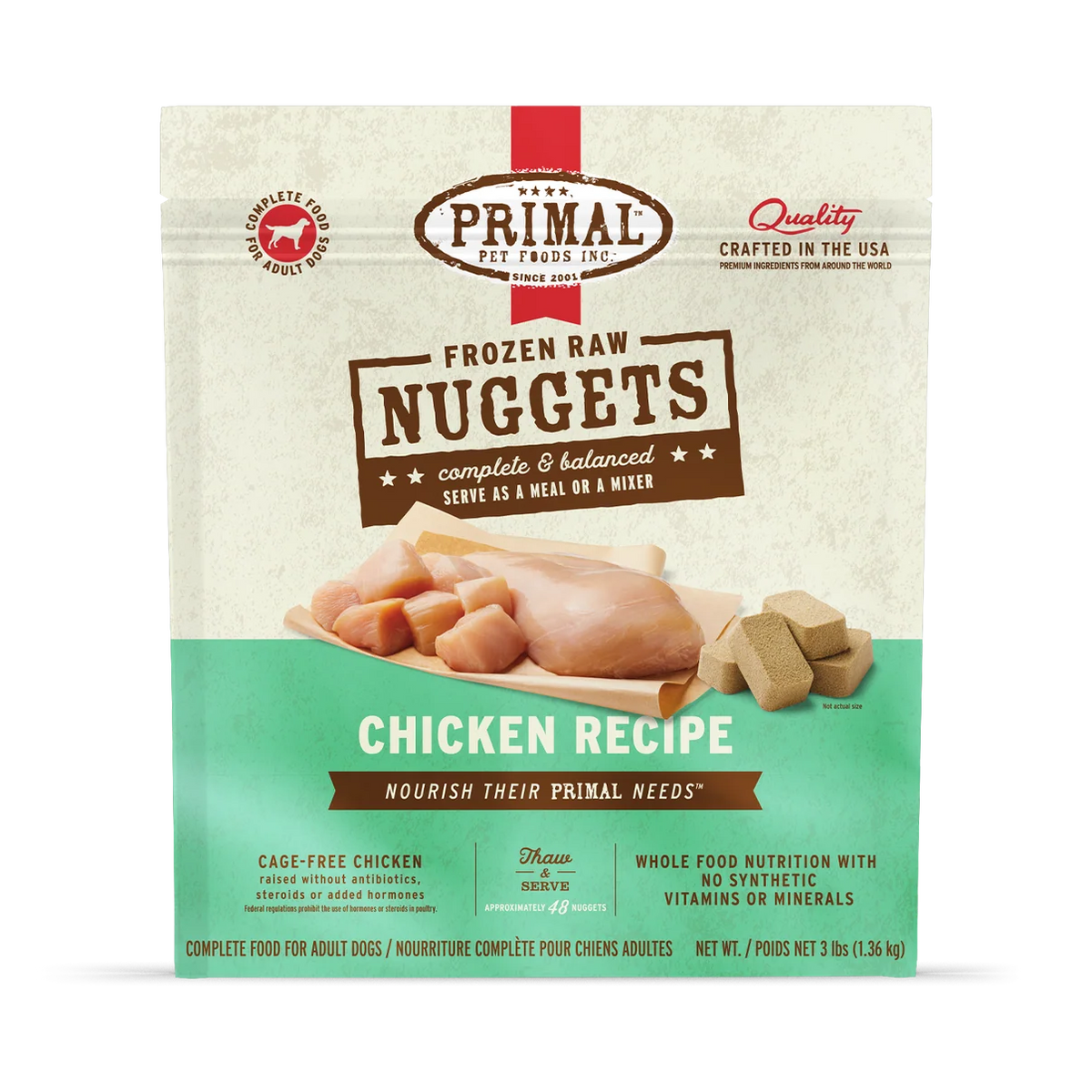 Primal Nuggets Chicken 3lb
