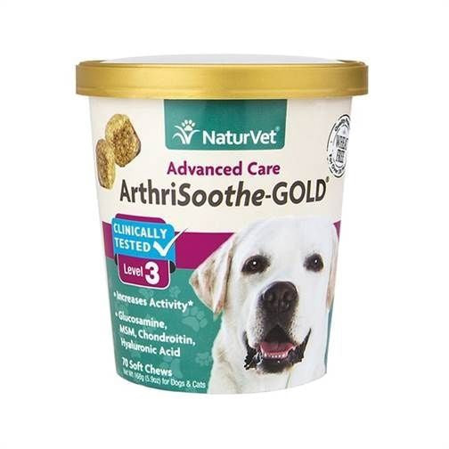 NaturVet Arthrisoothe Gold Level 3 Soft Chew 70 count 