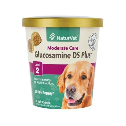 NaturVet Glucosamine DS Plus Level 2 Soft Chew 120 count 