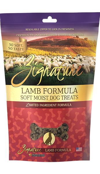 Zignature Soft Moist Dog Treats Lamb Formula 4oz