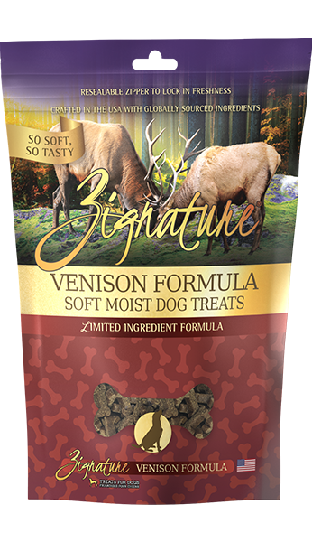 Zignature Soft Moist Dog Treats Venison Formula 4oz