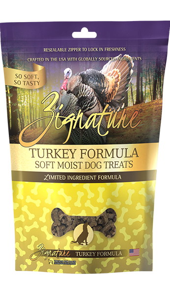Zignature Soft Moist Dog Treats Turkey Formula 4oz