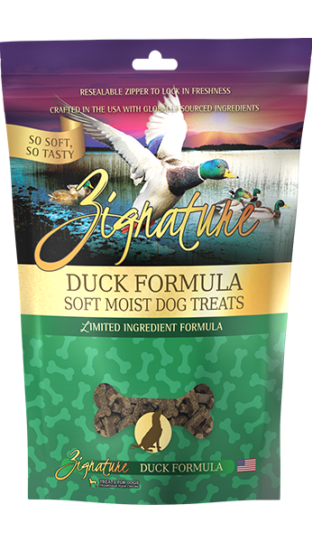 Zignature Soft Moist Dog Treats Duck Formula 4oz
