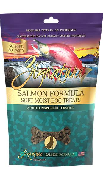Zignature Soft Moist Dog Treats Salmon Formula 4oz
