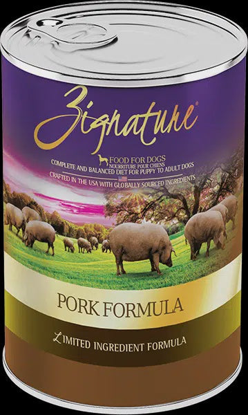 Zignature Pork Formula Dog Can 13oz