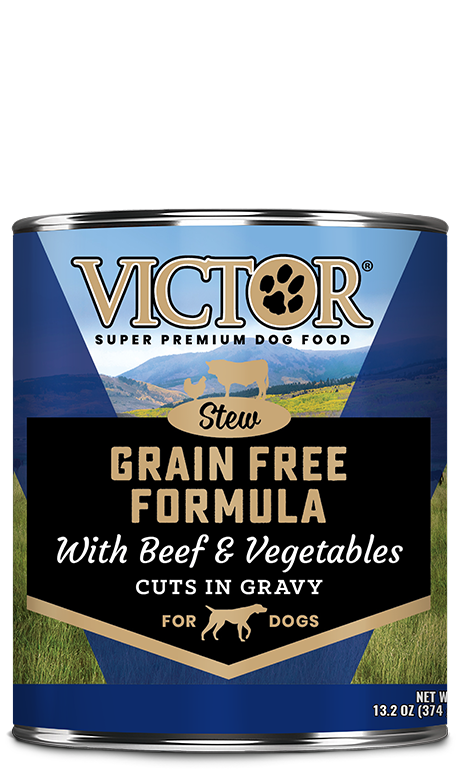 Victor Grain Free Beef & Vegetable Canned Stew 13oz Dog Food