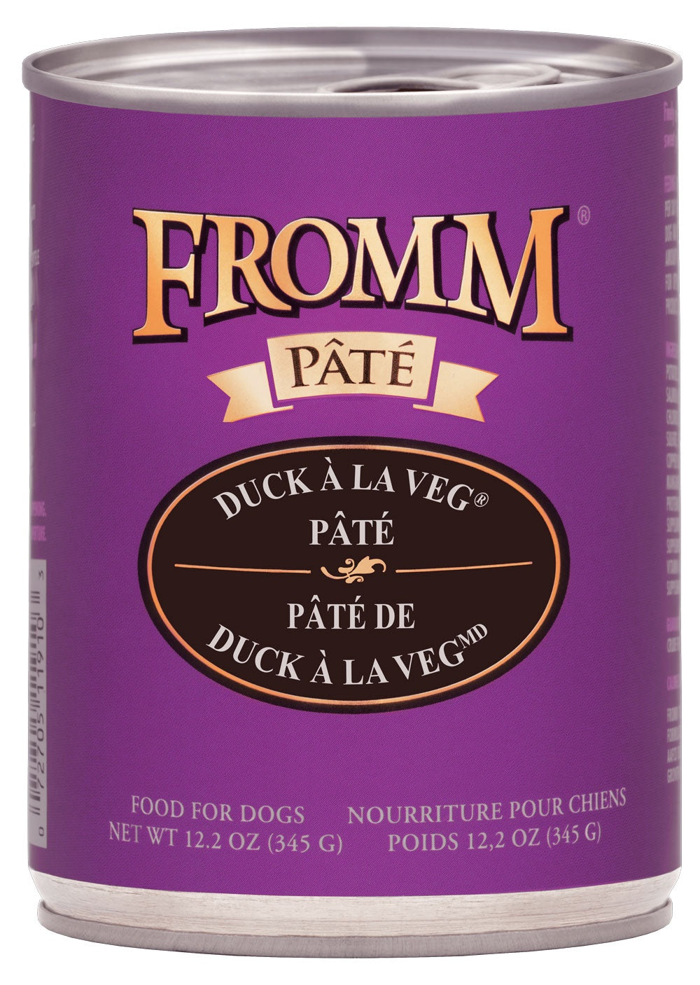 Fromm Grain Free Duck & Vegitable Pate 12.2oz