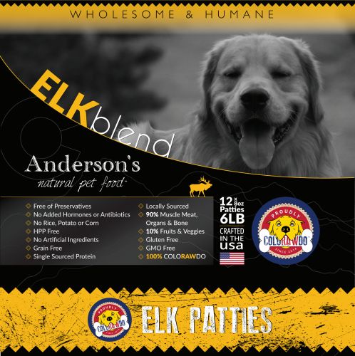 Anderson's Raw Elk Patties 6 Lb