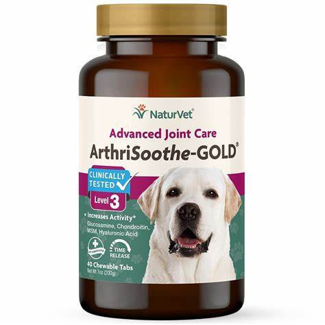 NaturVet Arthrisoothe Gold Level 3 Chewable Tablet 40 count
