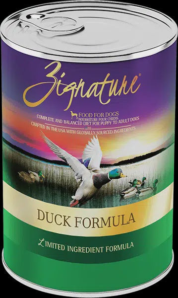 Zignature Duck Formula Dog Can 13oz