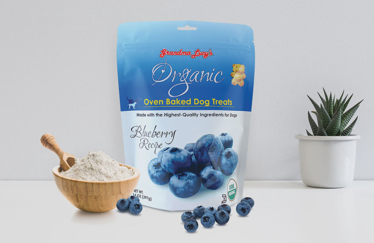 Grandma Lucy's Baked Organic Blueberry Treats Dog 14oz