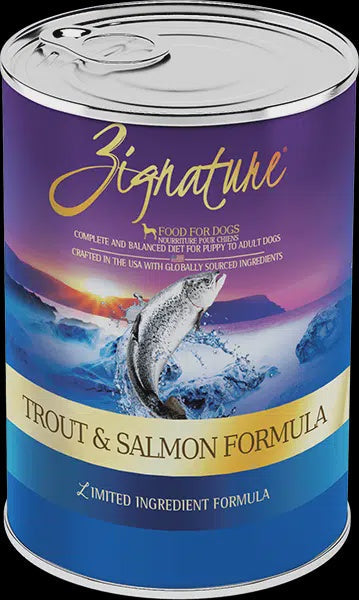 Zignature Trout and Salmon Formula Dog Can 13oz