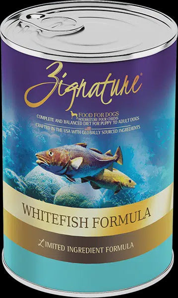 Zignature Whitefish Formula Dog Can 13oz