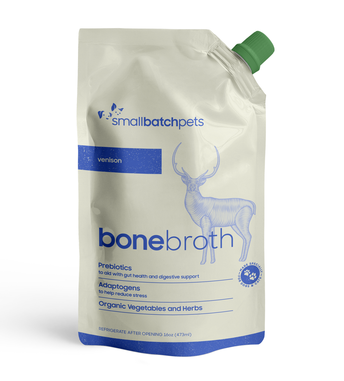 SmallBatch Venison Bone Broth 16oz