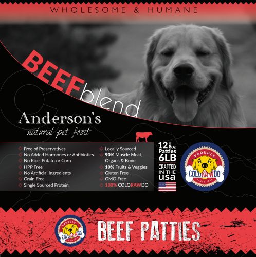 Anderson's Raw Beef Patties 6 Lb