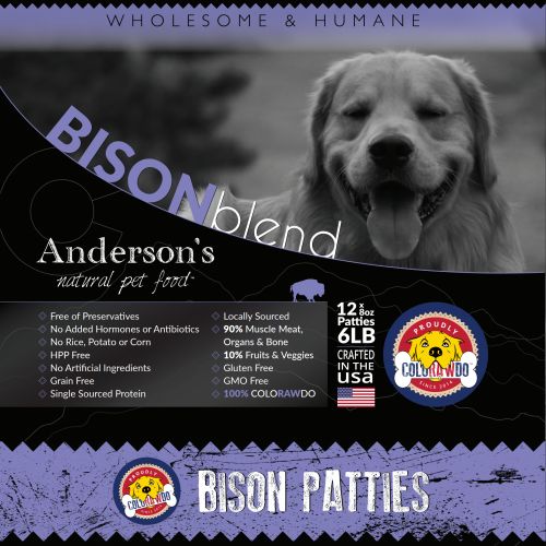 Anderson's Raw Bison Patties 6 Lb