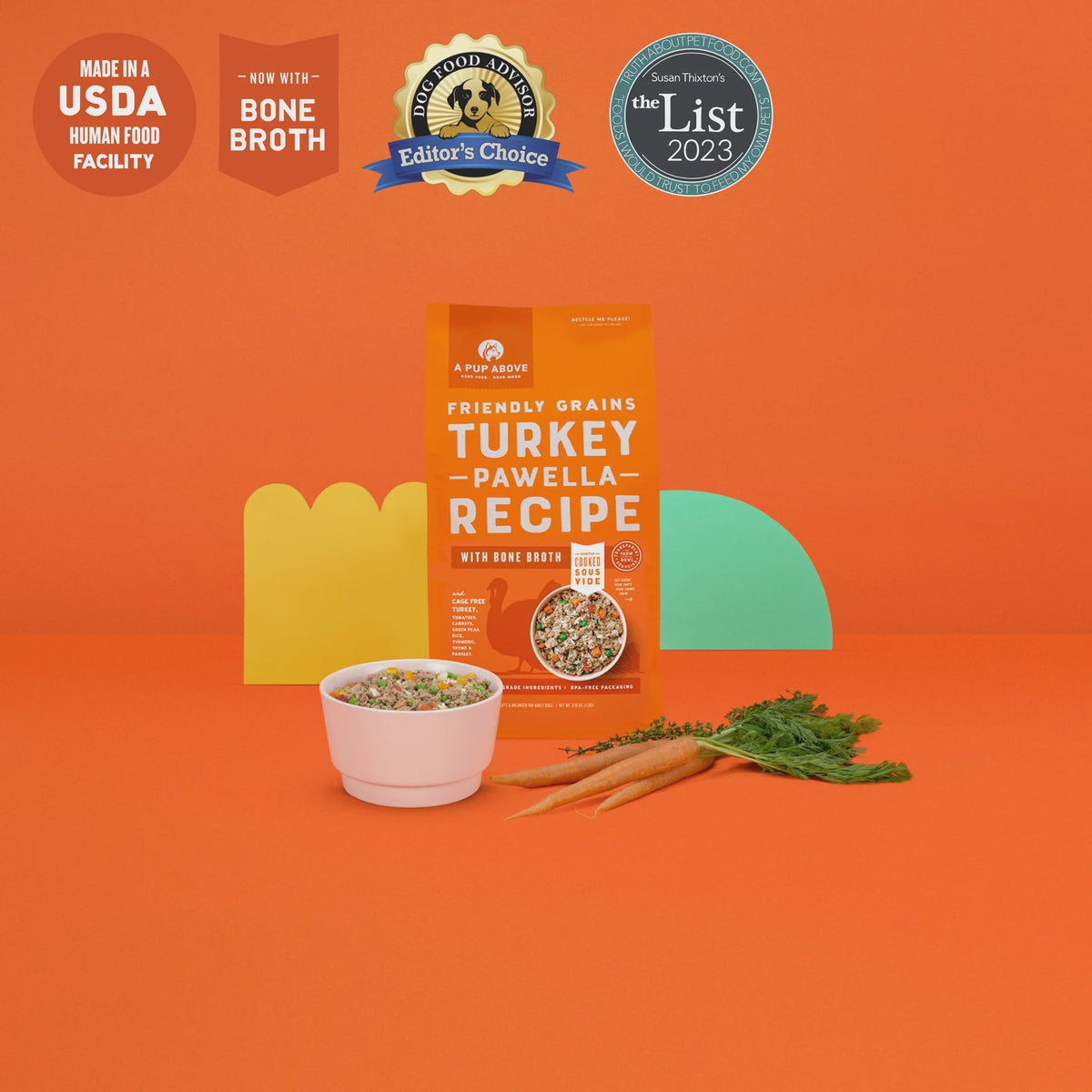 A Pup Above Dog Food Turkey PAWELLA 12 lb Bulk