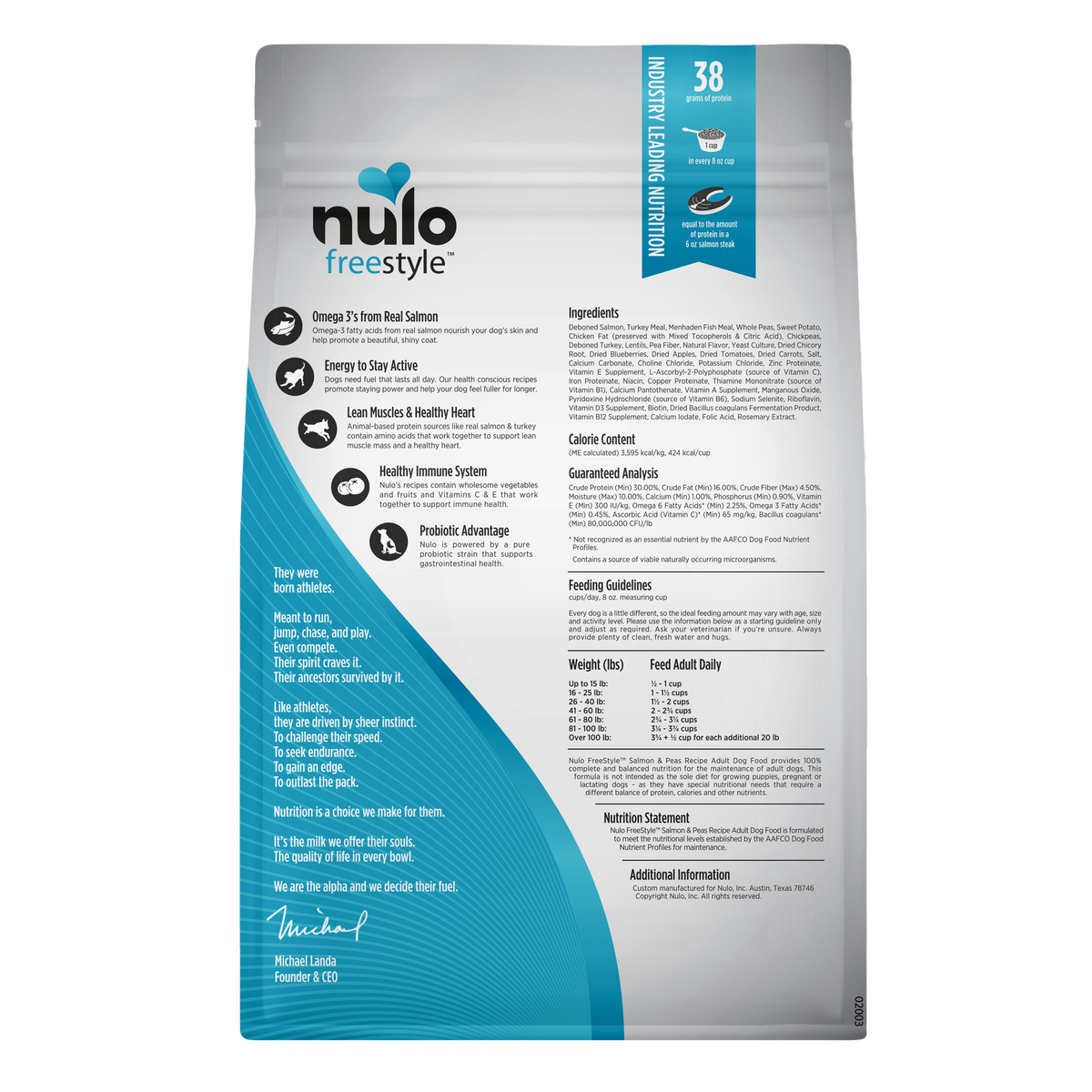 Nulo Freestyle Adult Grain Free Salmon 4.5lb