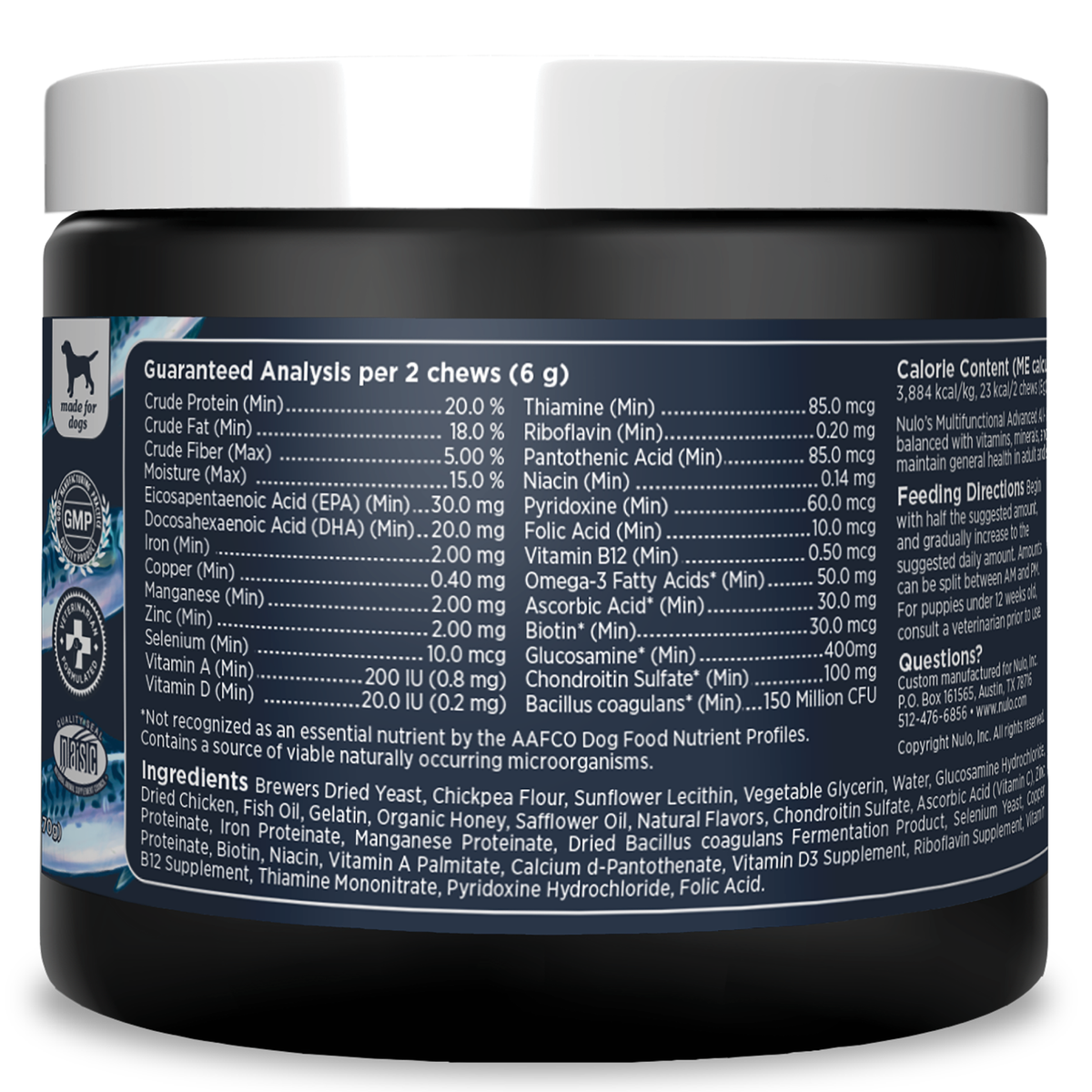 Nulo Dog SUP Soft Chew Multi-V 9.5 oz