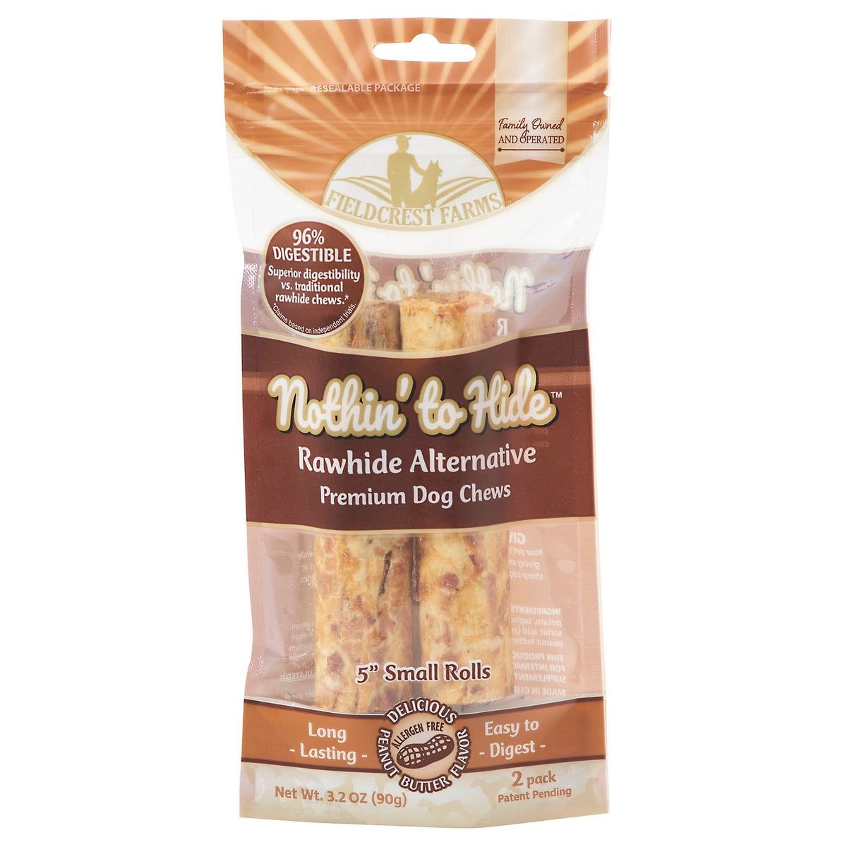 Nothin' To Hide 2pk 5in Peanut Butter Roll