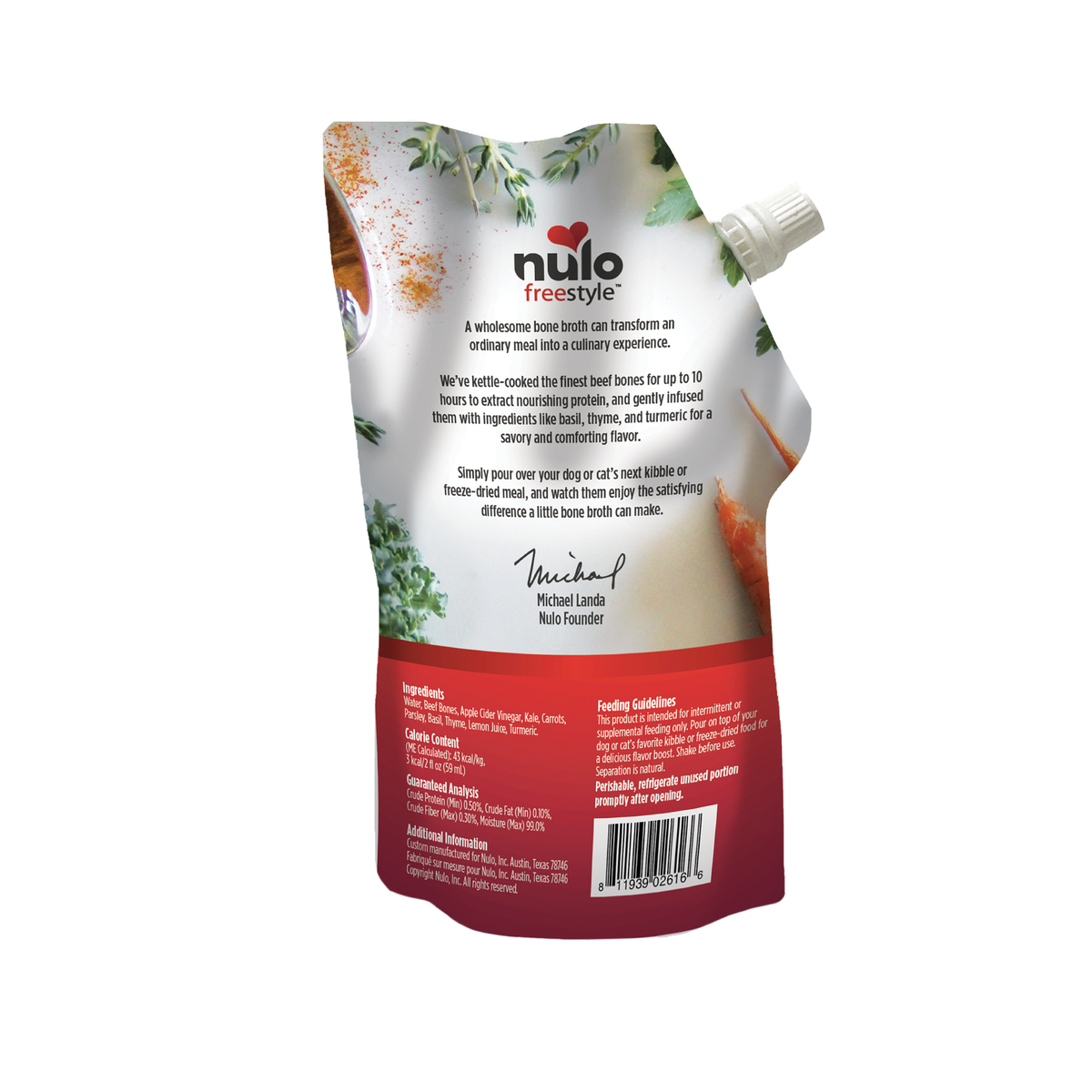 Nulo Freestyle Beef Bone Broth 20oz