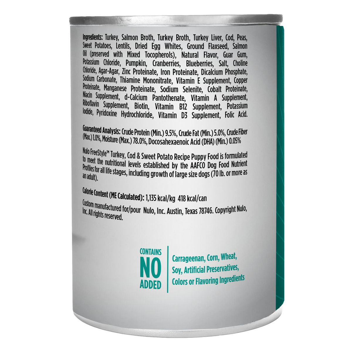 Nulo Freestyle Grain Free Turkey Puppy 13oz