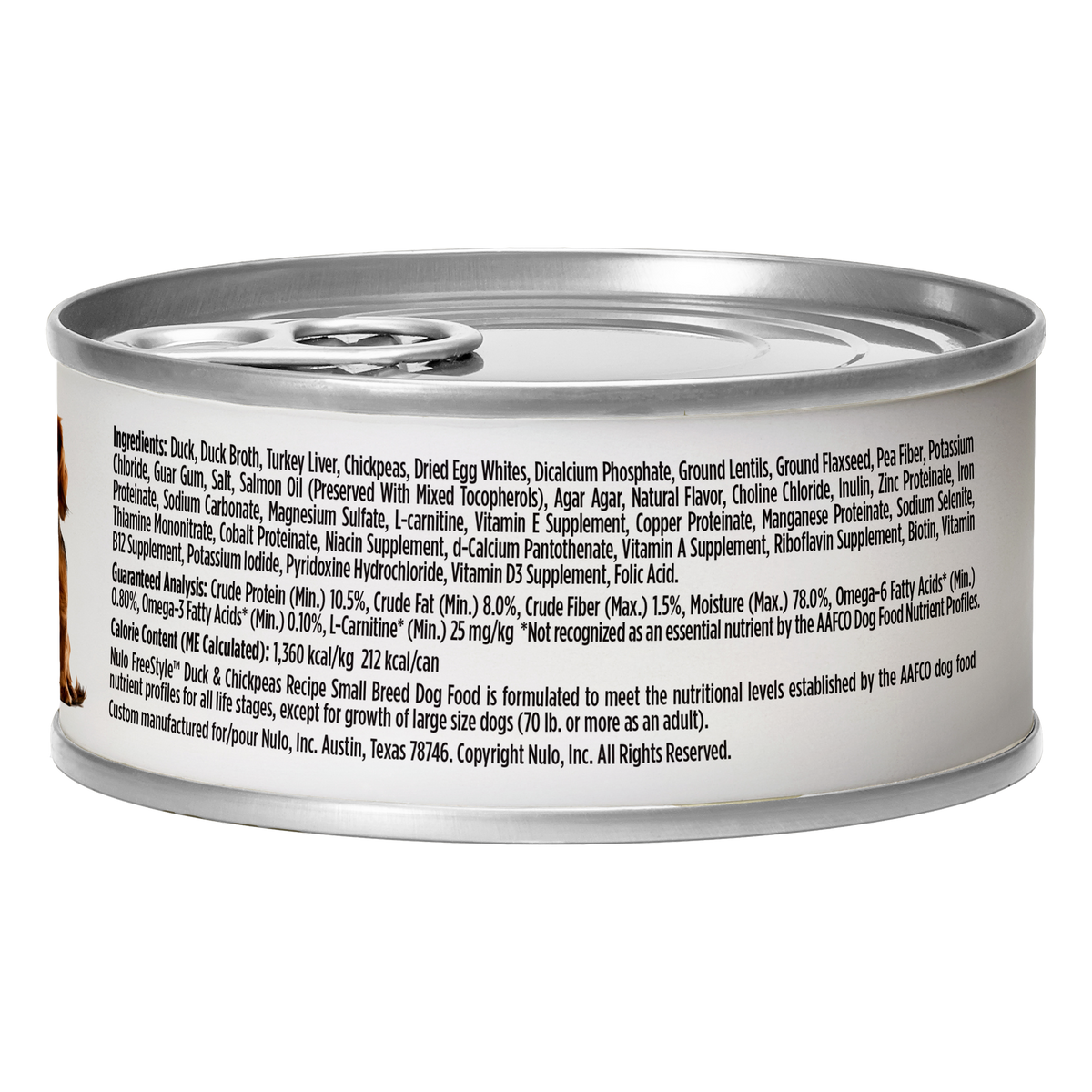 Nulo Freestyle Small Breed Duck & Chickpeas 5.5oz