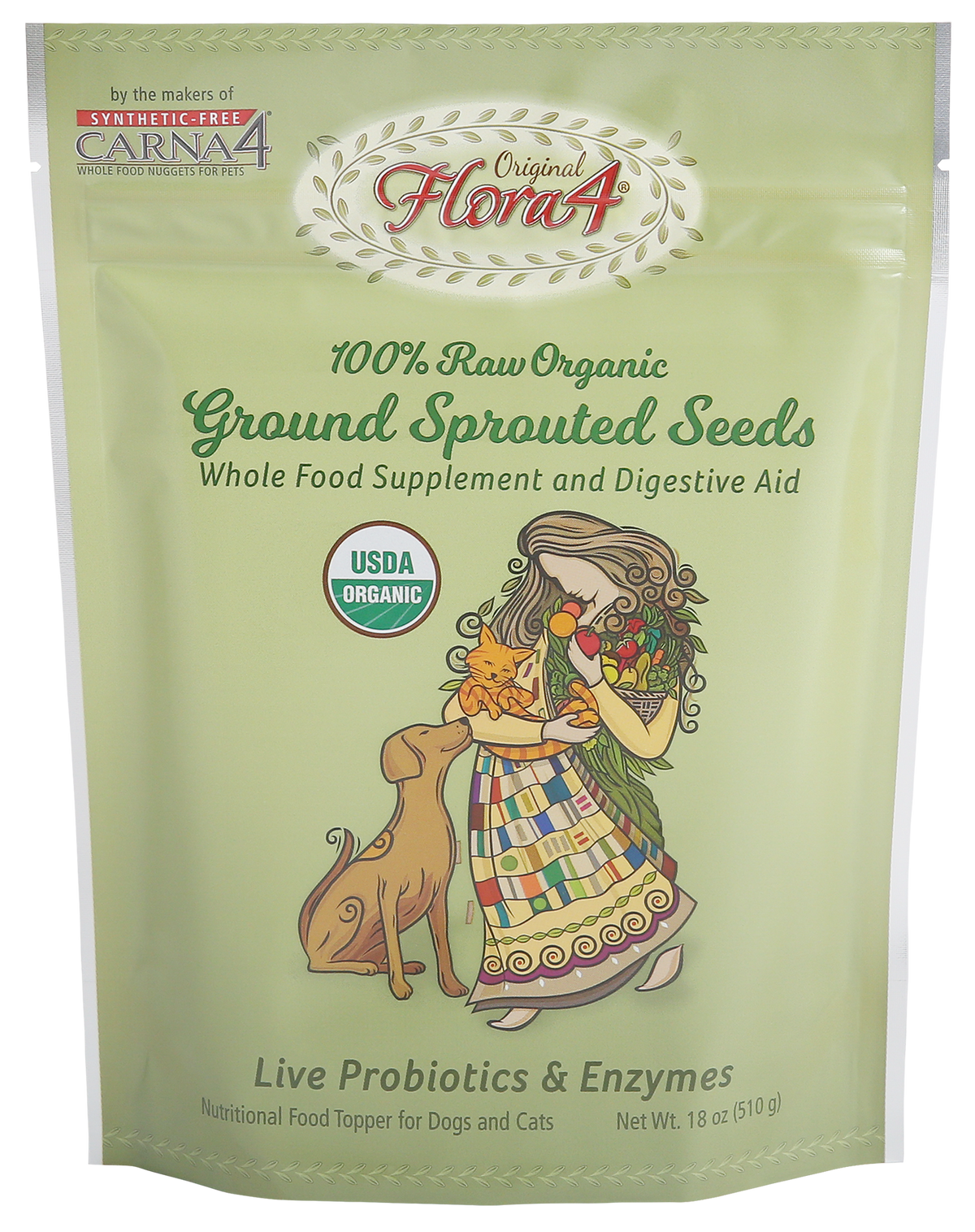 Carna4 Dog FLORA4 SEEDS Topper