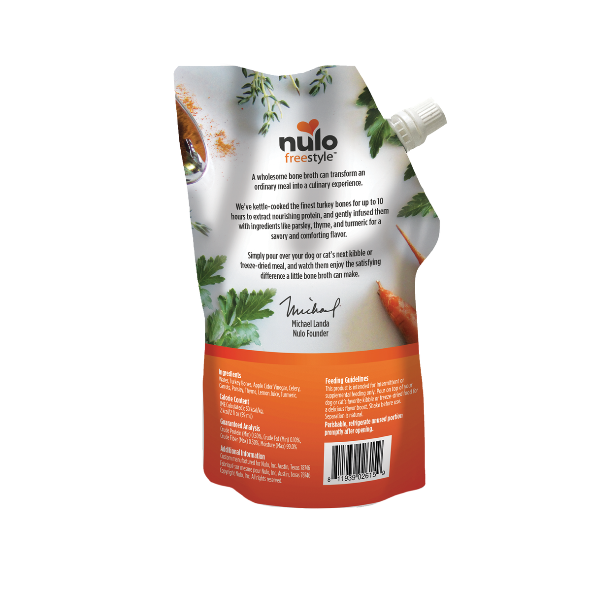 Nulo Freestyle Turkey Bone Broth 20oz