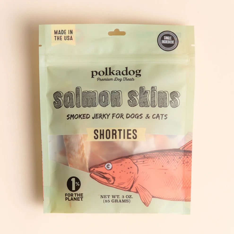 Polka Dog Salmon Skin Jerky 4oz