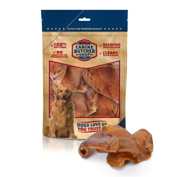 Canine Butcher Shop Pig Ear (Bulk) 125Count