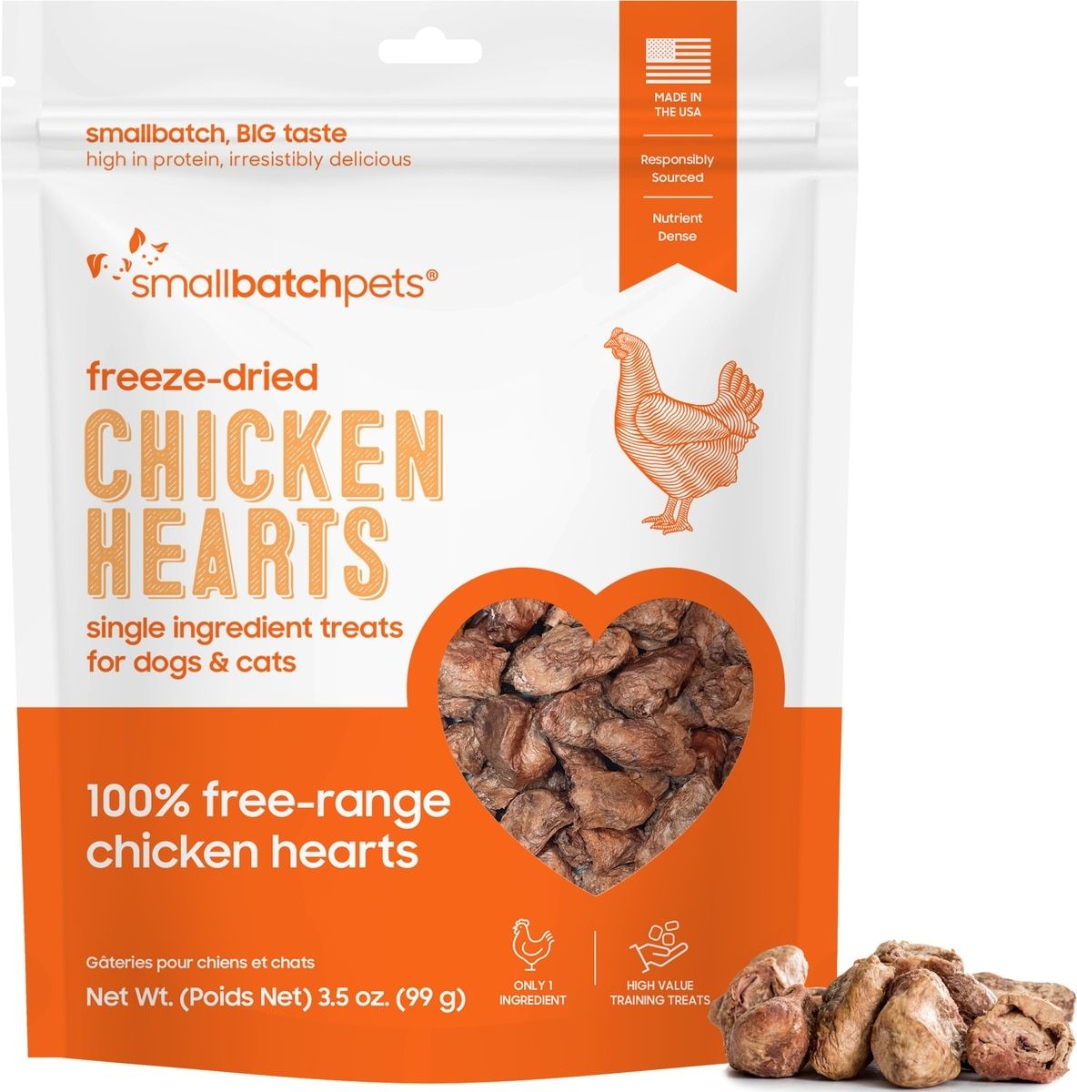 Small Batch Dry Freeze Dried Chicken Hearts