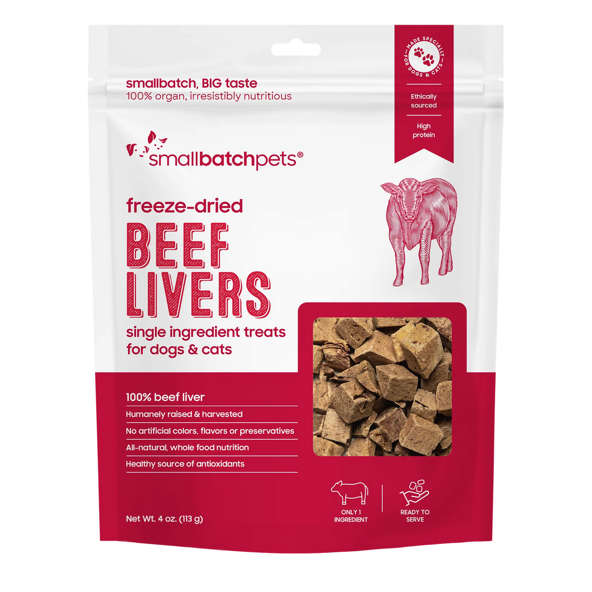 Small Batch Freeze Dried Beef Liver Treats