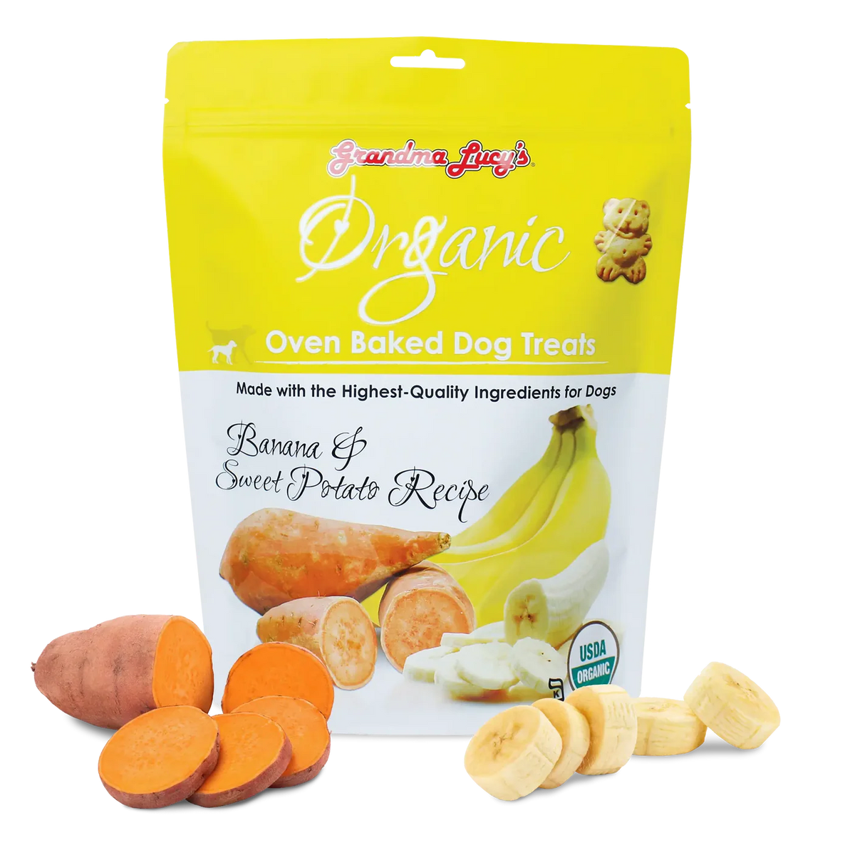 Grandma Lucy's Baked Organic Banana Dog Treats 14oz