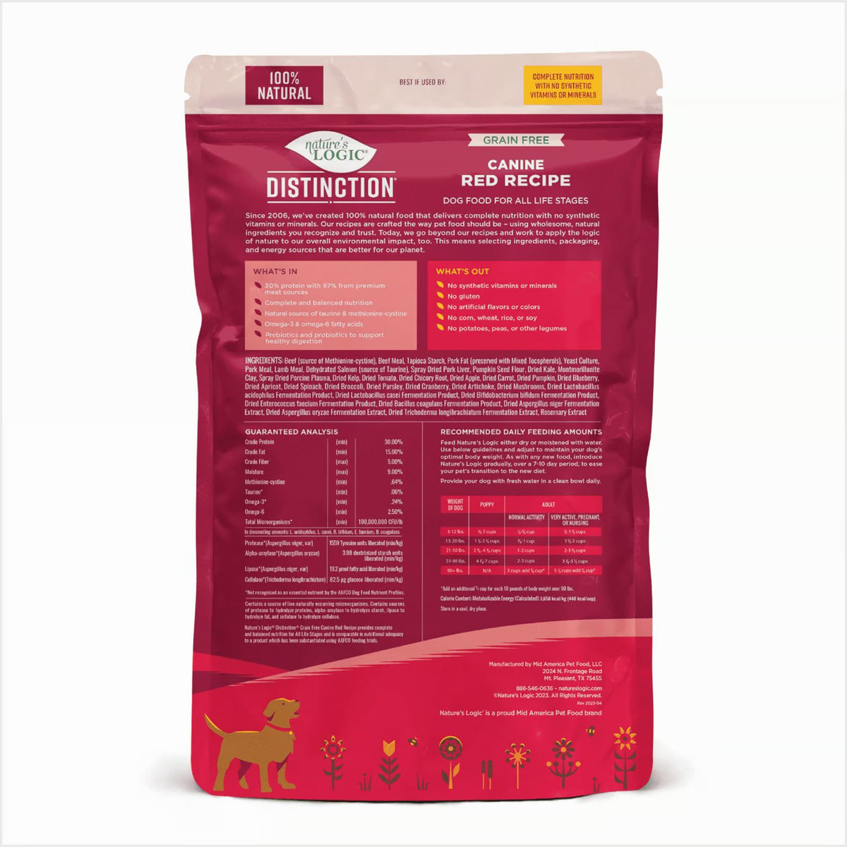 Nature's Logic Distinction Grain Free Red Meat 24lb