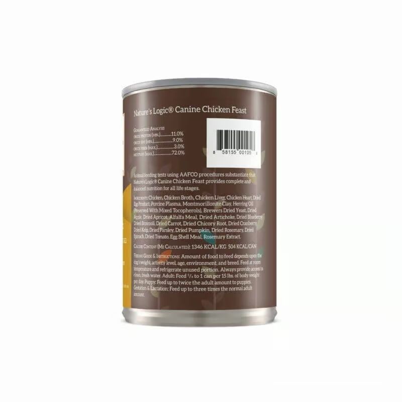 Nature's Logic Canine Canned Food Chicken 13.2oz