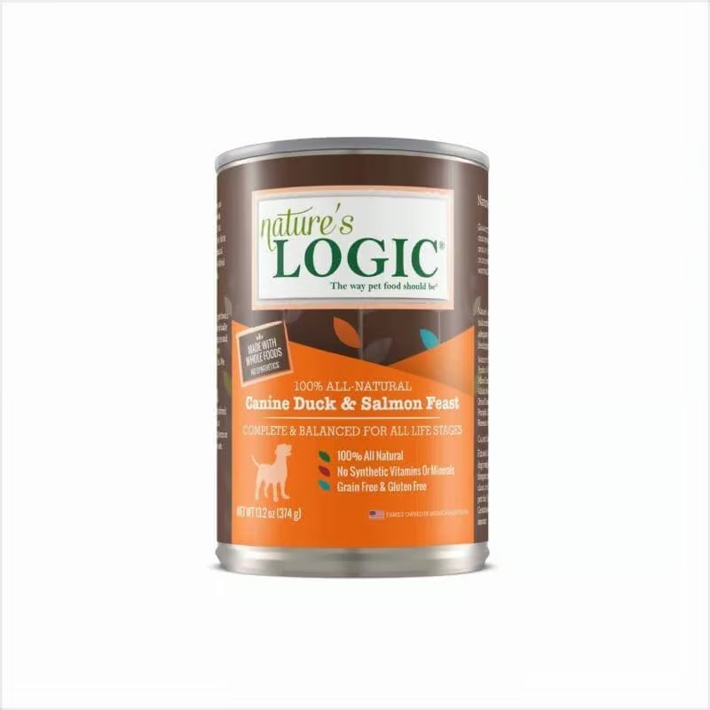 Nature's Logic Canine Canned Food Duck and Salmon 13.2oz