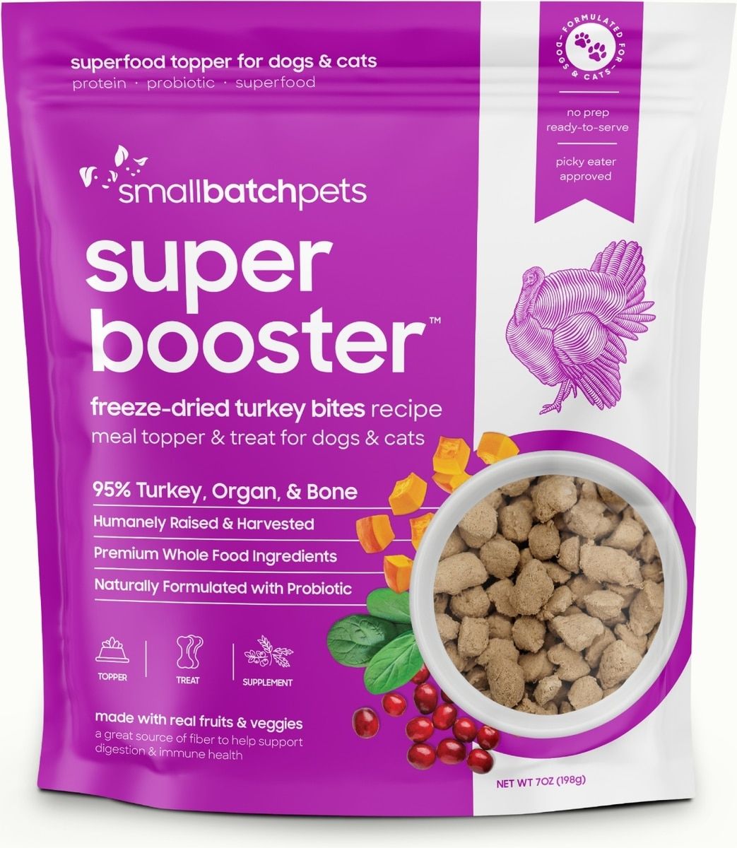 Small Batch Dry Freeze Dried Turkey Super Boosters Bites - 7oz