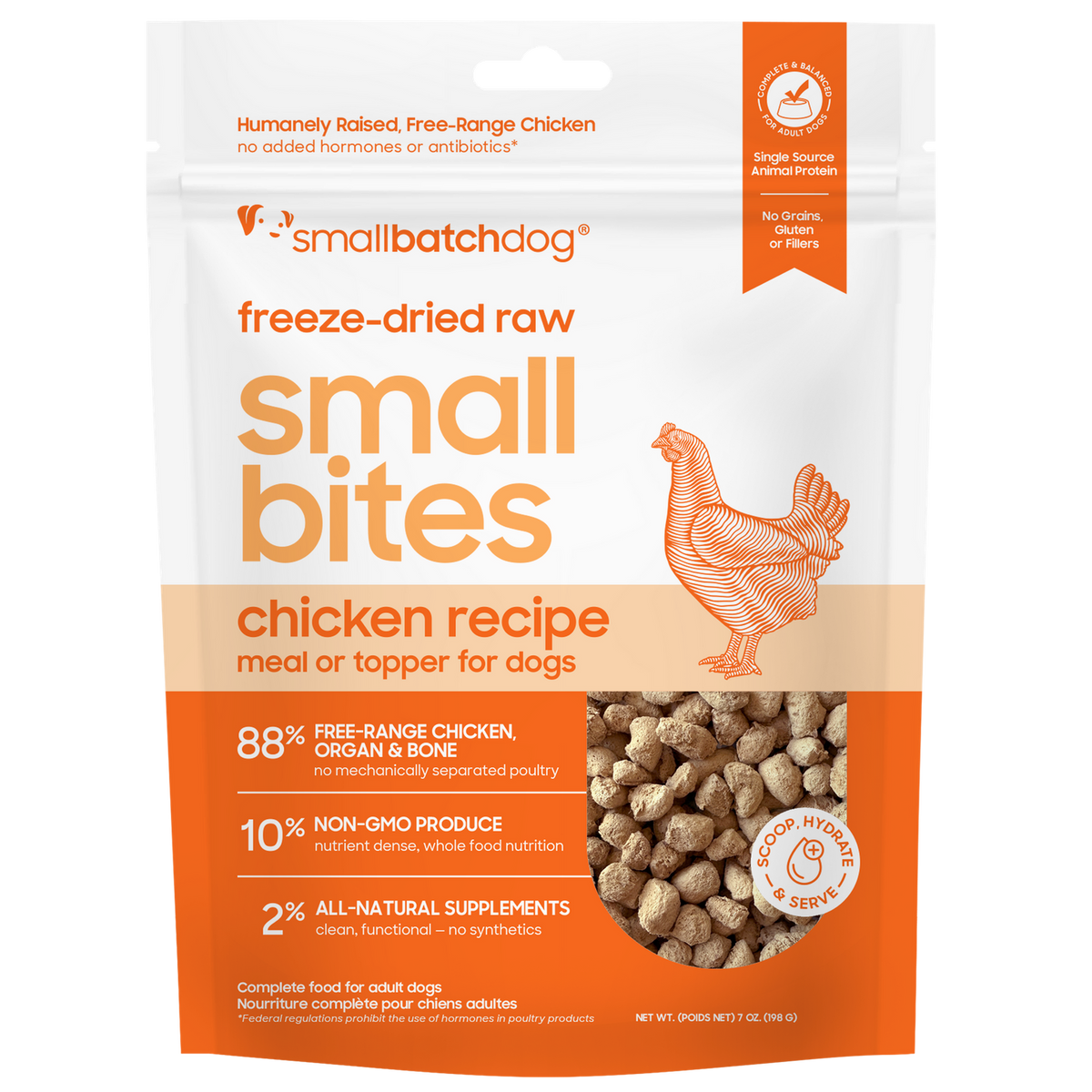 Small Batch Dry Freeze Dried Chicken Small Bites