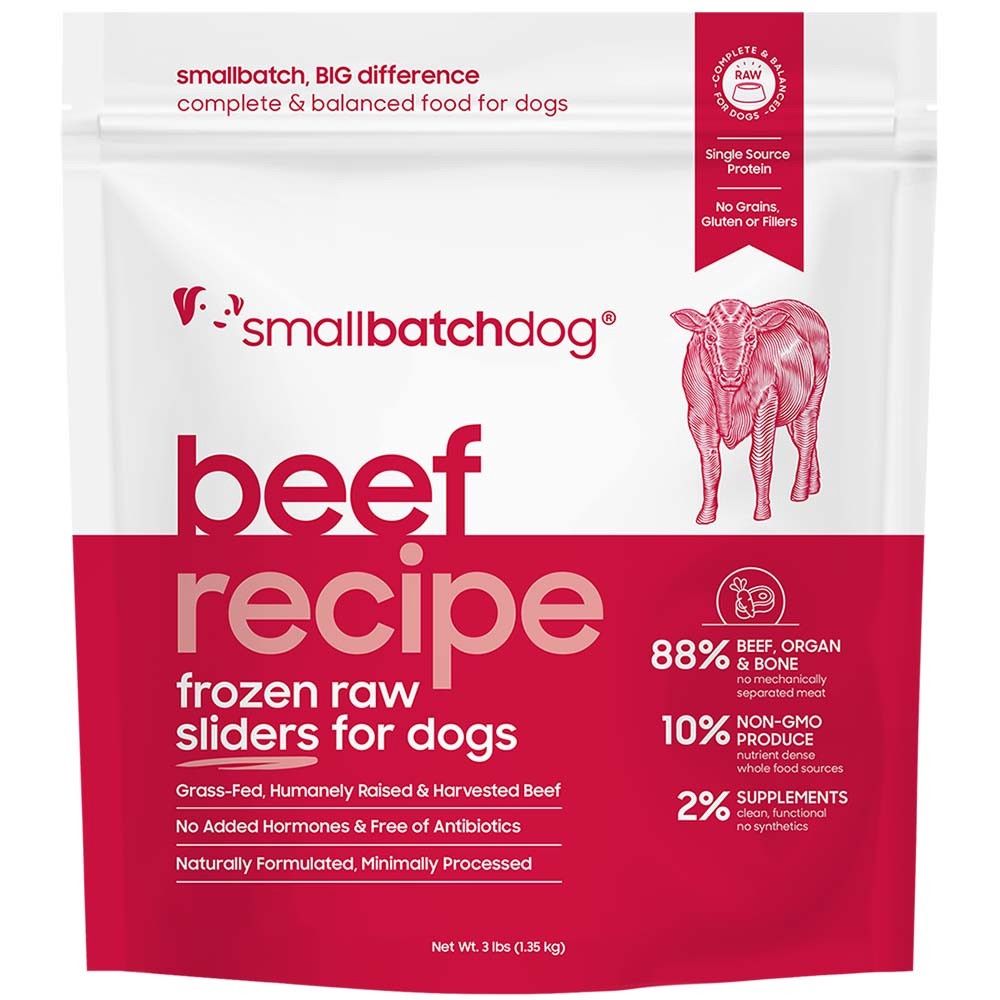 Small Batch Frozen Beef Sliders for Cats - 3lb