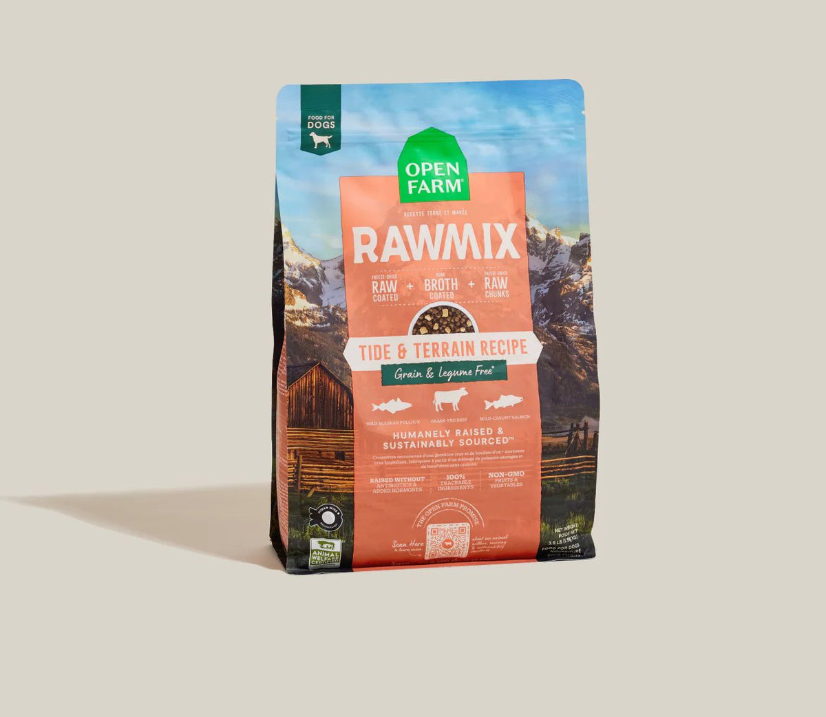 Open Farm Dog Grain Free Raw Mix Tide and Terrain