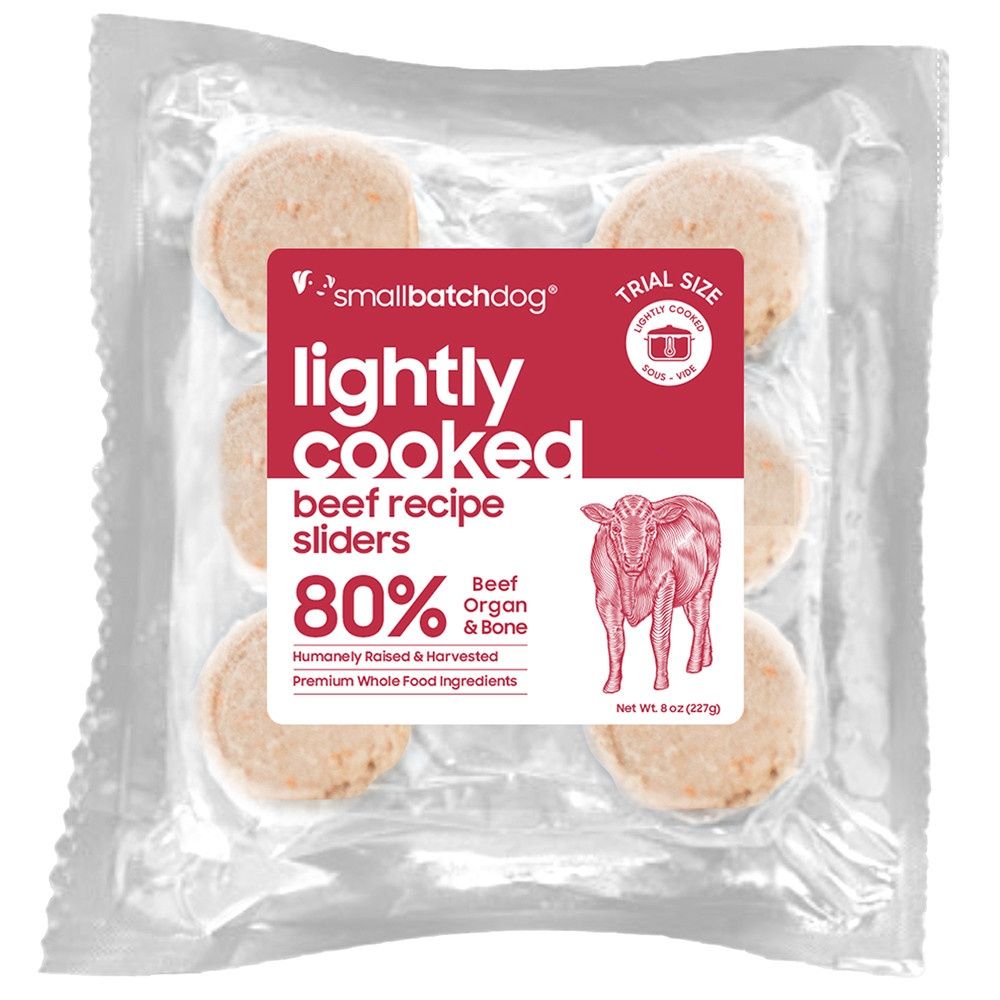 Small Batch Frozen Dog Lightly Cooked Beef Trial 8oz