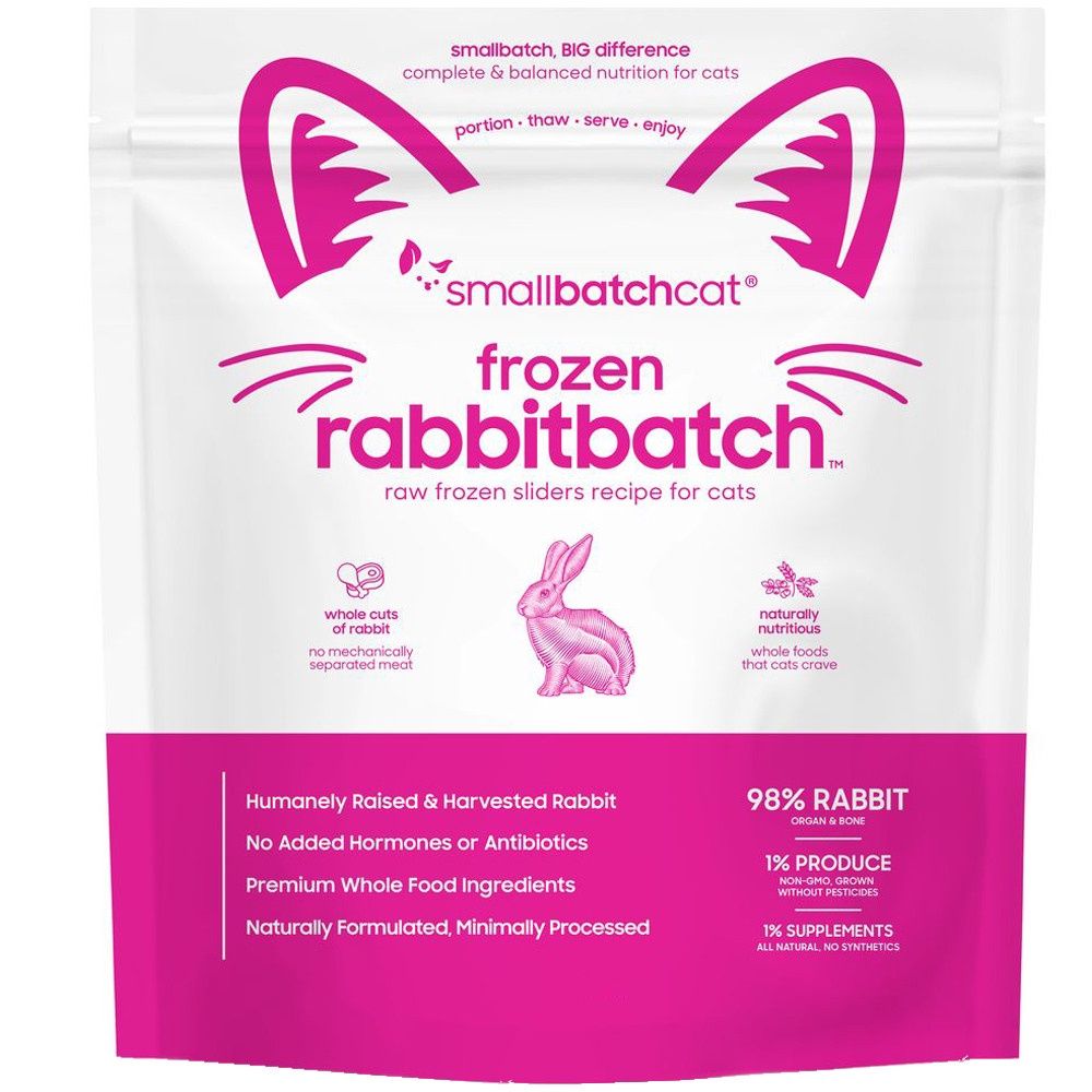 Small Batch Frozen Rabbit Sliders for Cats - 3lb