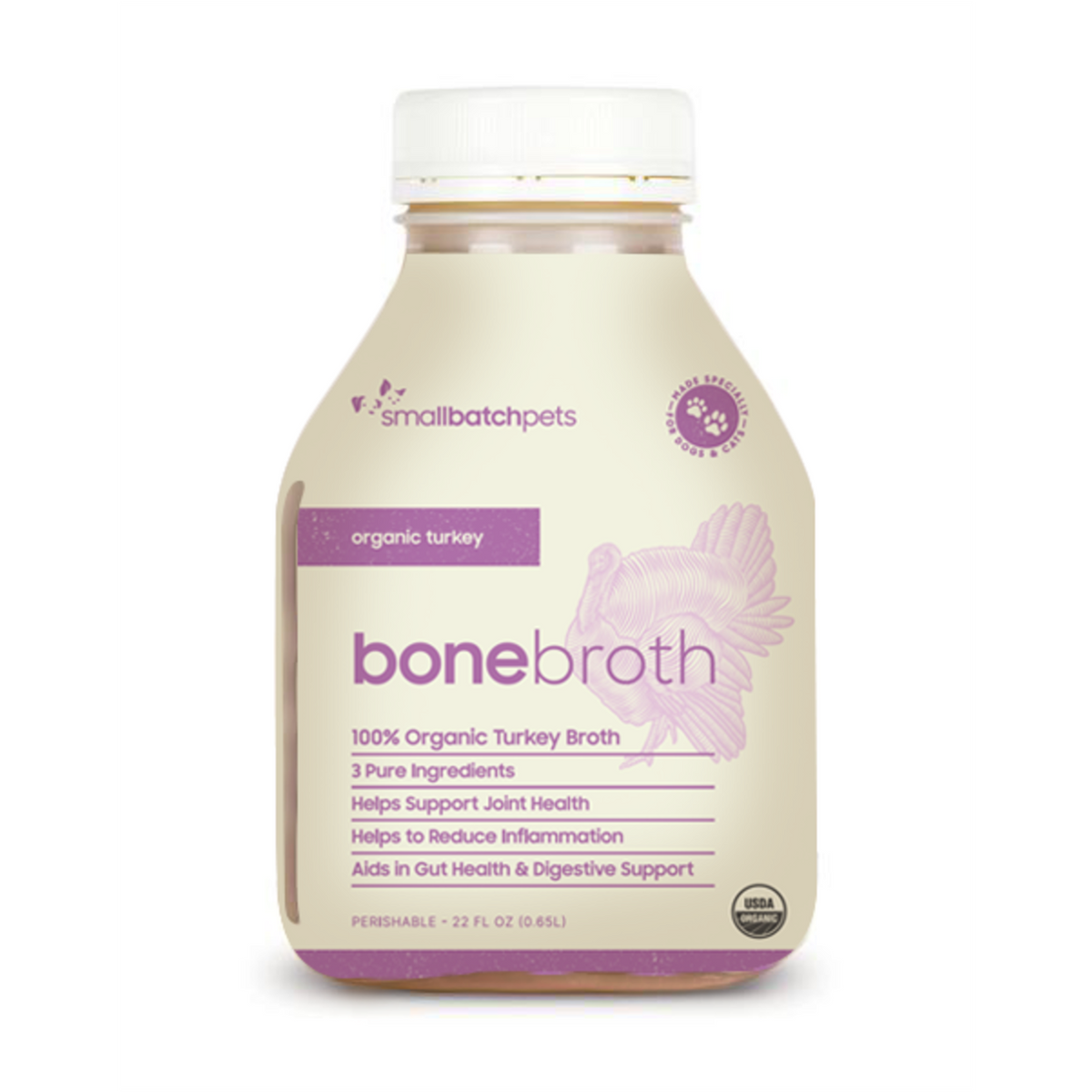 Frozen Turkey Bone Broth - 22oz