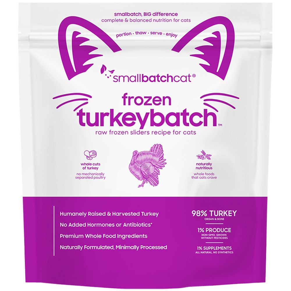 Small Batch Frozen Turkey Sliders for Cats - 3lb