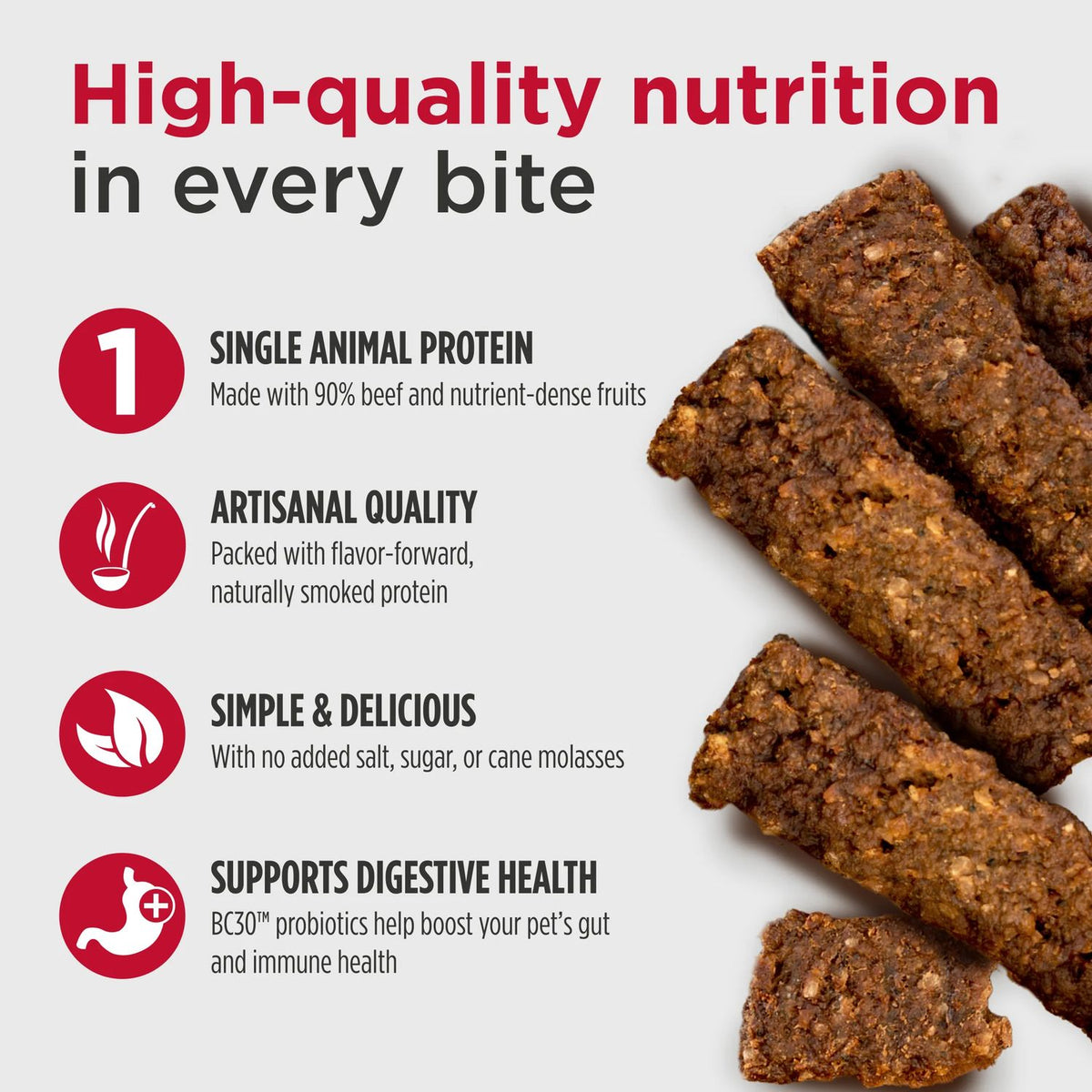 Nulo Freestyle Dog- Jerky Strips Grain Free- Beef 5oz