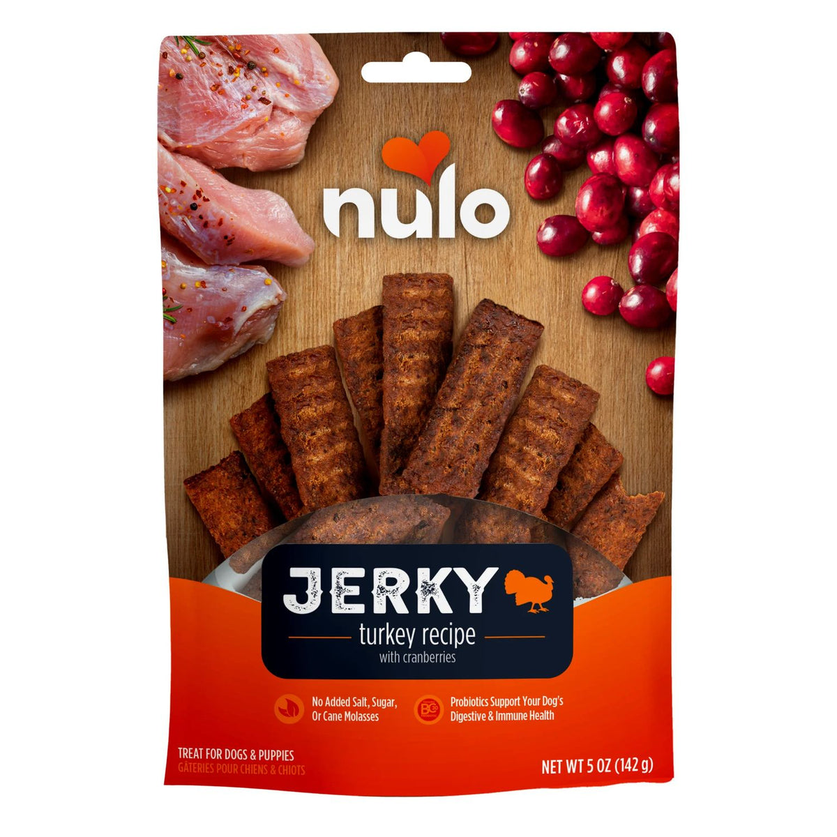 Nulo Freestyle Dog- Jerky Strips Grain Free- Turkey 5oz