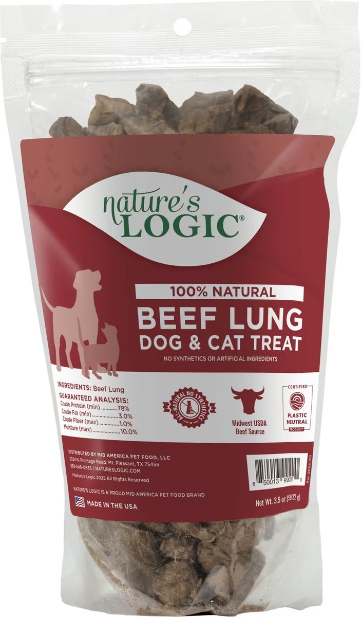 Nature's Logic Beef Lung Bites 3.5 oz