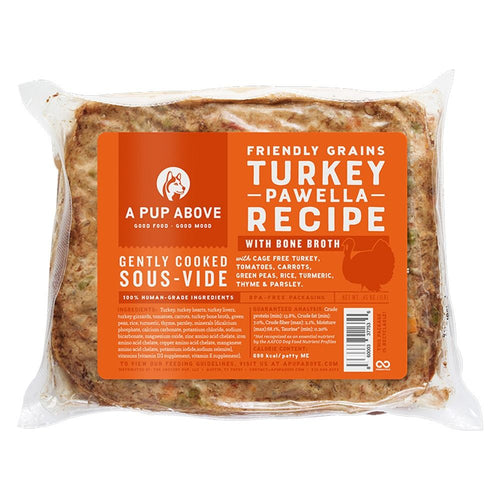 A Pup Above Frozen Dinner Friendly Grains Turkey Pawella 1lb