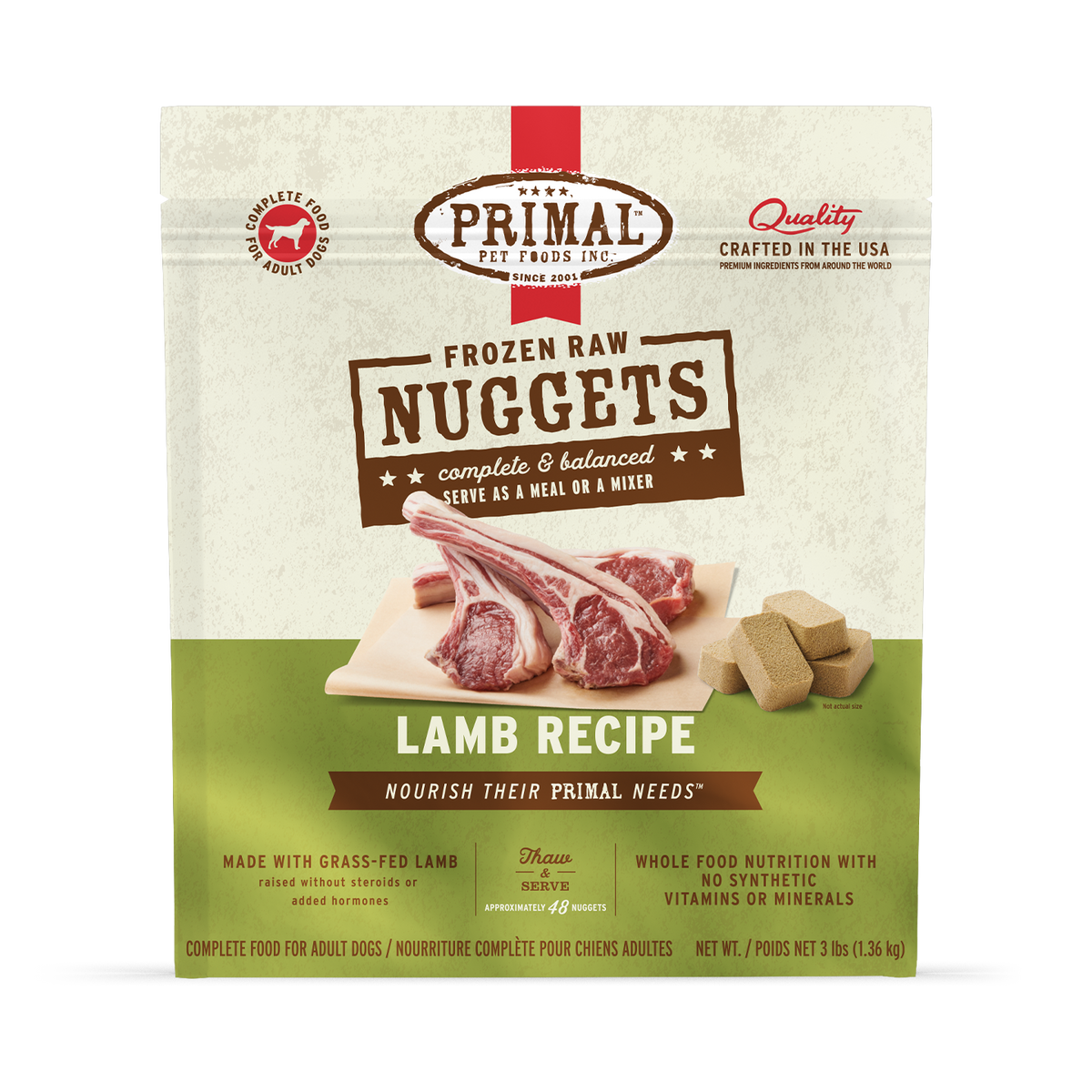 Primal Nuggets Lamb 3lb